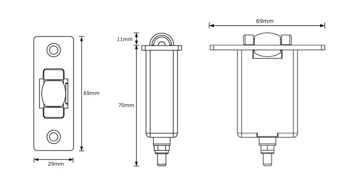 Pyropanel Roller Latch – Pacific Door Systems Spare Parts