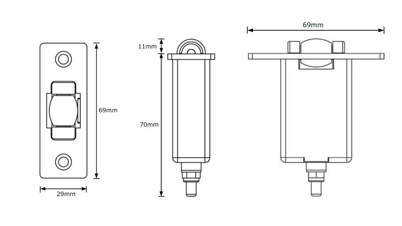 Pyropanel Roller Latch – Pacific Door Systems Spare Parts